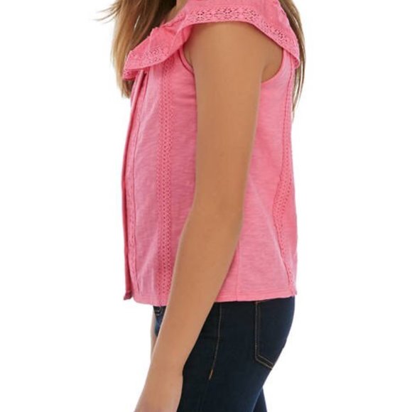 True Craft - Pink Mix Lace Top - Picture 2 of 8